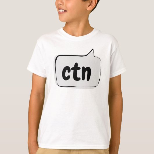 T-shirt ctn Speech Bubble - Impossible de parler maintenan (Devant)