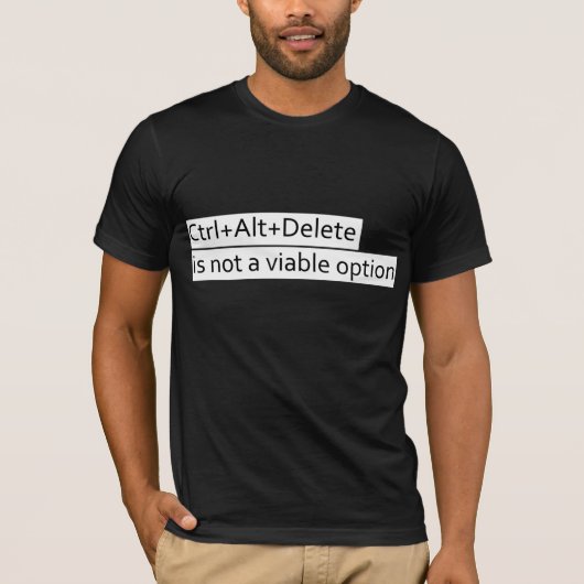 T-shirt CTRL+alt+del (Devant)