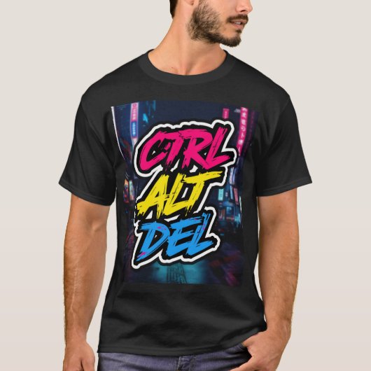 T-SHIRT CTRL ALT DEL (Devant)