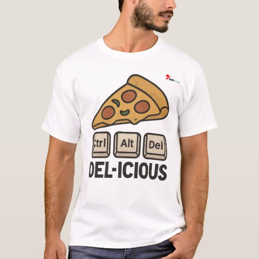 T-shirt Ctrl + Alt + Del-icious (Devant)