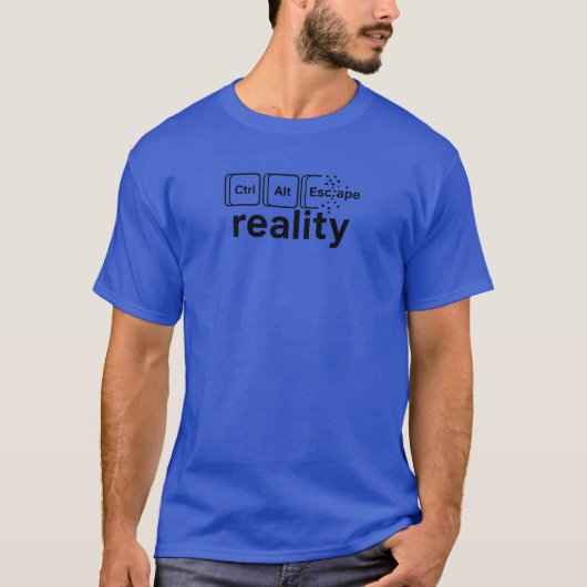 T-shirt Ctrl Alt Evasion Réalité (Devant)