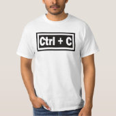 T-shirt Ctrl + C Copy Function Match With Ctrl + V Paste T (Devant)
