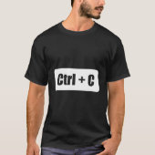 T-shirt Ctrl + C Ctrl + V - Drôle Parents Collage de copie (Devant)