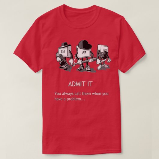 T-shirt ctrlaltdel (Design devant)