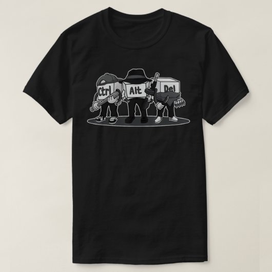 T-shirt CtrlAltDel Funny Admin Nerd Computer Science Don (Design devant)