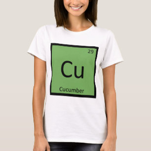 T-shirt Cu - Chimie de légume de concombre Tableau périodi