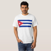 T-shirt CU de drapeau du Cuba (Devant entier)