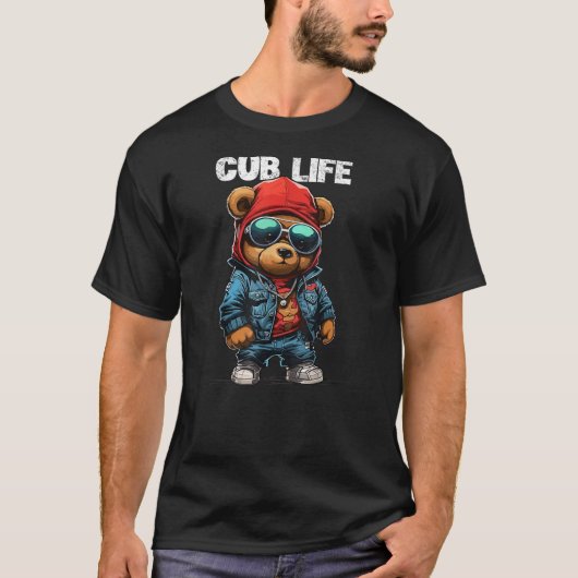 T-shirt Cub Bear Life Funny Teddy Bear Stuff For Men Women (Devant)