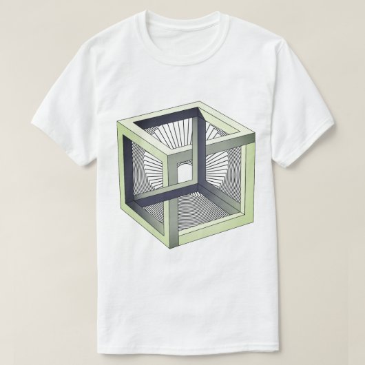 T-shirt Cub visuel sur un labyrinthe sans fin (Design devant)
