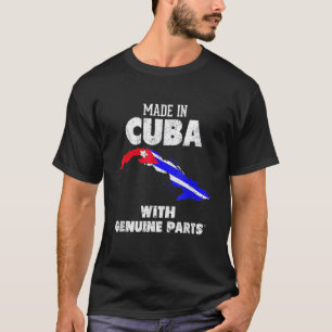 T-shirt Cuba Avec De Véritables Parties Cubain Fierté