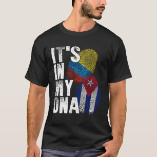 T-shirt Cuba Colombie C'est dans mon ADN Fierté colombienn