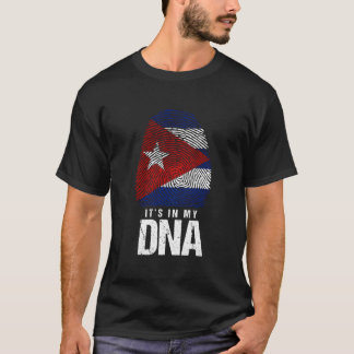 T-shirt Cuba Dna Born Cuban Flag Havana