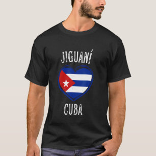 T-shirt Cuba Drapeau Coeur Jiguani Ville