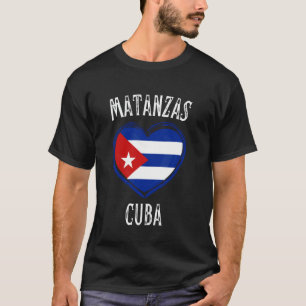 T-shirt Cuba Drapeau Coeur Matanzas Ville