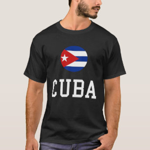 T-shirt Cuba Drapeau Cuba Fierté Cuba Voyage Fière Cuba Cu