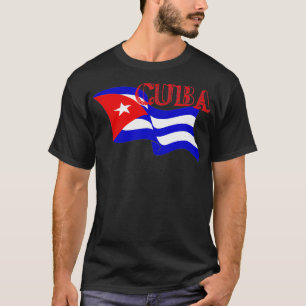 T-shirt Cuba Drapeau cubain Bandera Windy Word Art