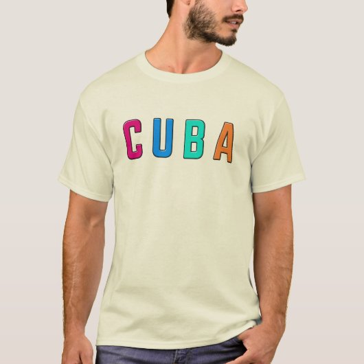 T-shirt Cuba, j'aime Cuba (Devant)