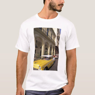 T-shirt Cuba, La Havane. Chevys colorés des années 1950