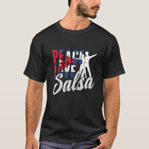 T-shirt Cuba Peace Love Cuba Femmes Cubanita Cuba Drapeau