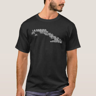 T-shirt Cuba Plan de Cuba Voyage Cubain fier Fierté cubain