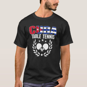 T-shirt Cuba Table Tennis Cuba Ping Pong Team Support