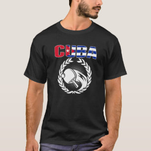 T-shirt Cuba Table Tennis Cubain Ping Pong Supporter Sport