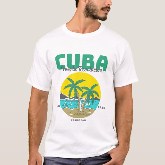 T-shirt Cuba : Vive la révolution (Devant)