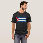 T-shirt cubain de drapeau (Devant entier)