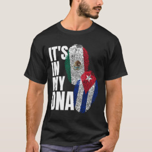 T-shirt Cubain Et Mexicain Perfectionner Le Drapeau Patrim