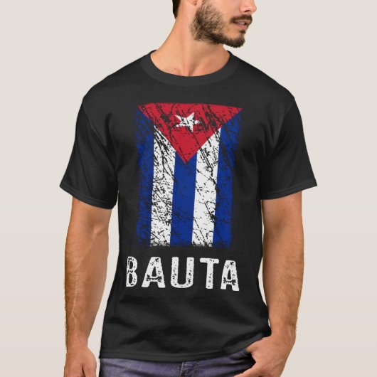 T-shirt Cuban Flag Bauta Cuban Pride (Devant)