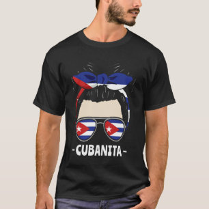 T-shirt Cubanita Fille Cubaine Chignon Désordonné Patrimoi