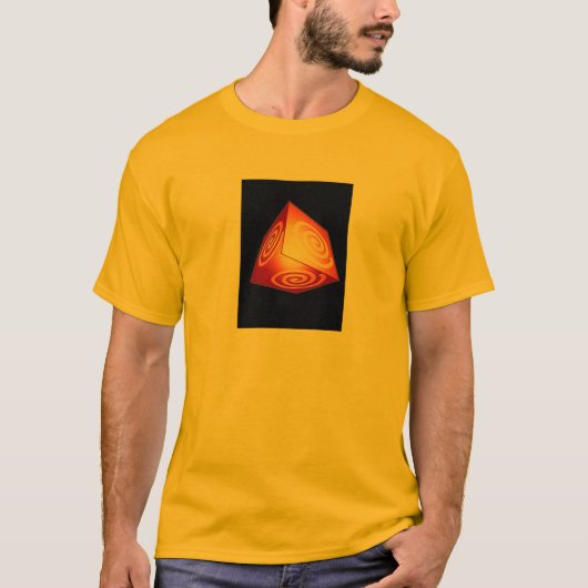 T-shirt Cube 3D avec conception Pinwheel (Devant)
