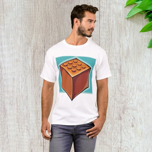 T-shirt Cube Brown