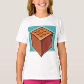 T-shirt Cube Brown (Devant)