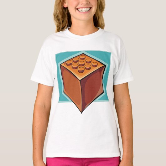 T-shirt Cube Brown (Devant)