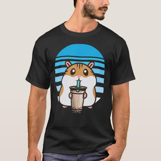 T-shirt Cube Bubble Thé Hamster Boba Tea Fanatic Hamster (Devant)