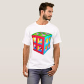 T-shirt Cube coloré (Devant entier)