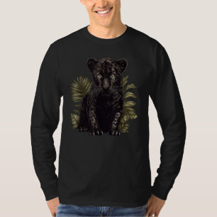 T-shirt Cube de chat sauvage Grand Panter de chat Leopard 