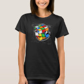 T-shirt Cube de puzzle Cuber Speed Cube math (Devant)