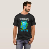T-shirt Cube Earth Science Conspiration Terre plate (Devant entier)