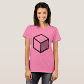 T-shirt Cube - Noir dans la lumière (Devant entier)