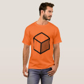 T-shirt Cube - Noir dans la lumière (Devant entier)
