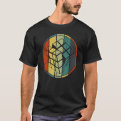 T-shirt Cube Rétro Cube Vitesse Cubing Math Puzzle Hommes  (Devant)