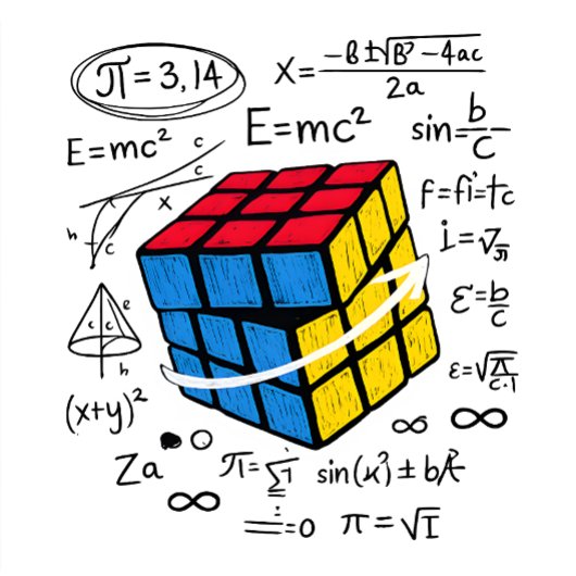 T-shirt Cube Rubik Mathématiques Formule Géométrie Nerd Es