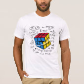 T-shirt Cube Rubik Mathématiques Formule Géométrie Nerd Es (Devant)