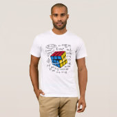 T-shirt Cube Rubik Mathématiques Formule Géométrie Nerd Es (Devant entier)