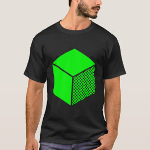T-shirt Cube - Vert sur foncé
