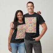 T-shirt Cubes 3D, Motif d'illusion optique. (Unisexe)