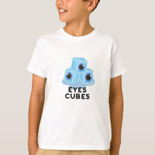 T-shirt Cubes d'yeux amusant jeu de glace