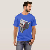 T-shirt CubicDog retro (Devant entier)